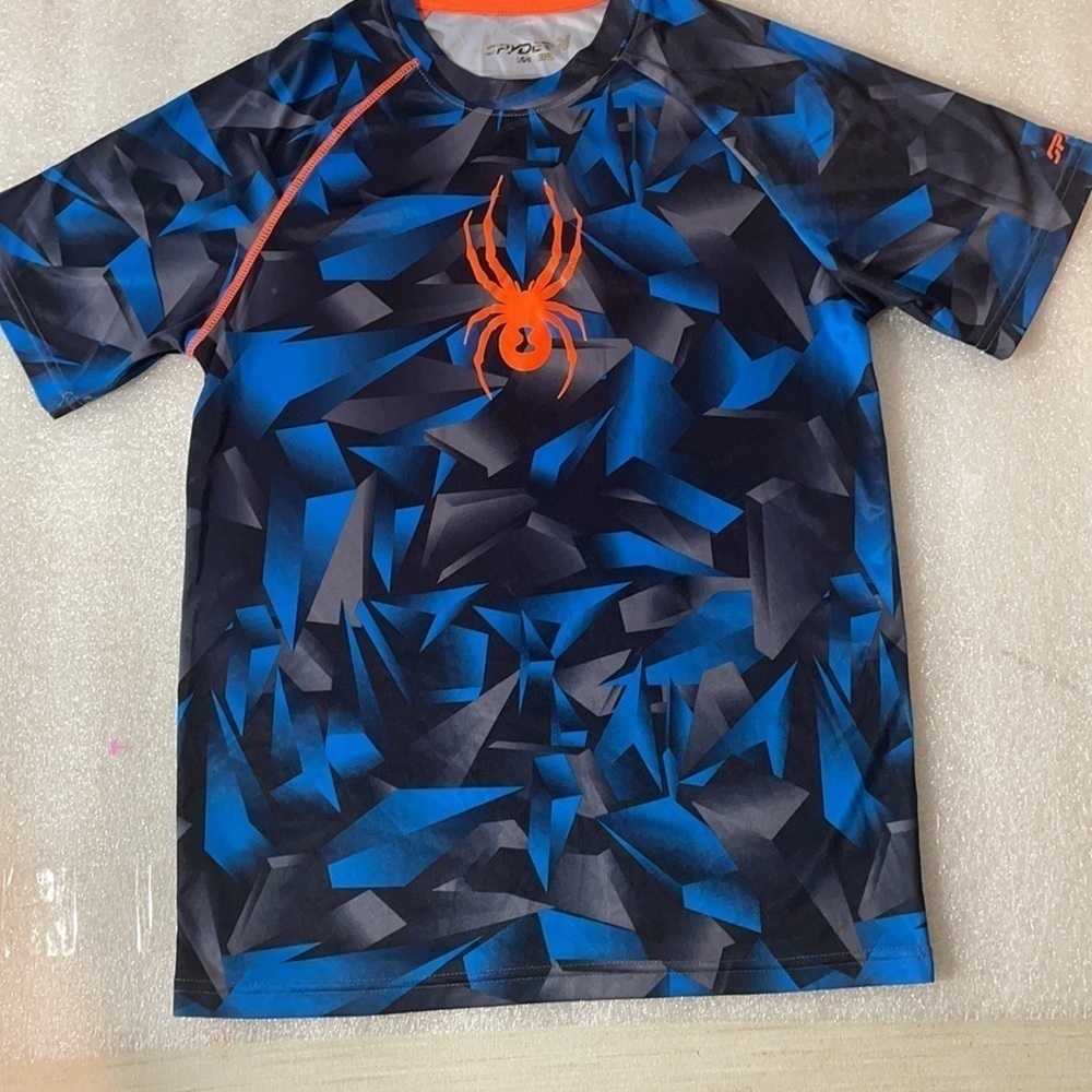 Spyder Shattered Graphic Athletic Top Boys size large